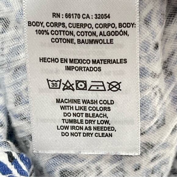 Anthropologie T.la Blue Breezy Tunic Sleeveless Hi-lo Hem Cotton Tank Top Size L - Picture 11 of 11